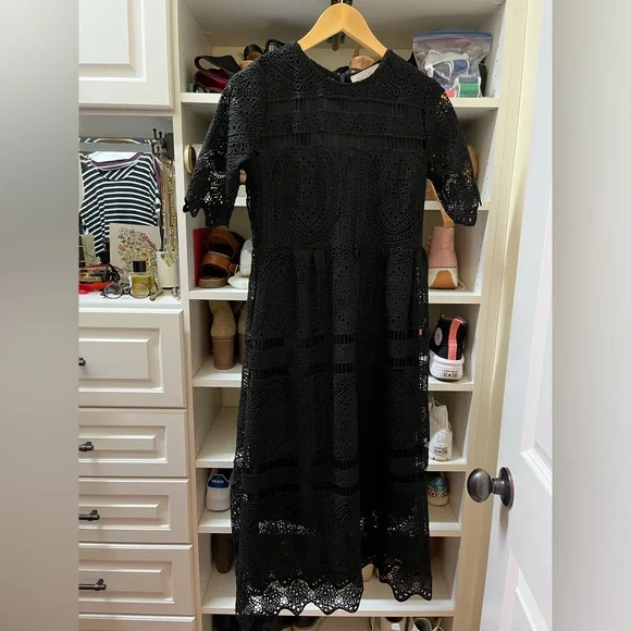 Brass & Roe Black Layered Dress, Size S. - Picture 1 of 6